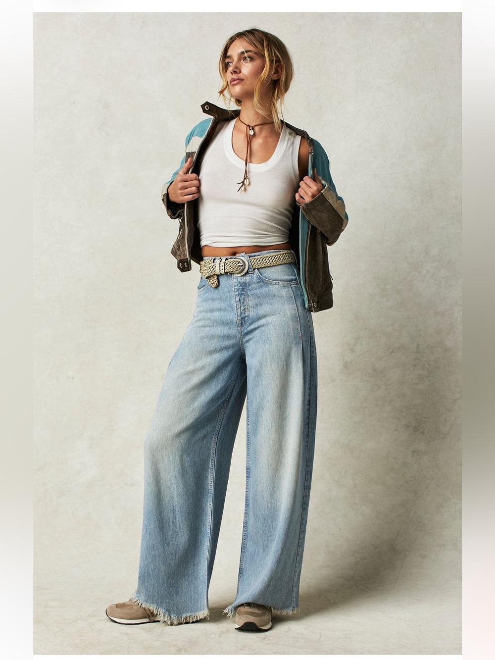 NWOT We The Free Old West Slouchy High Rise Wide Leg Jeans